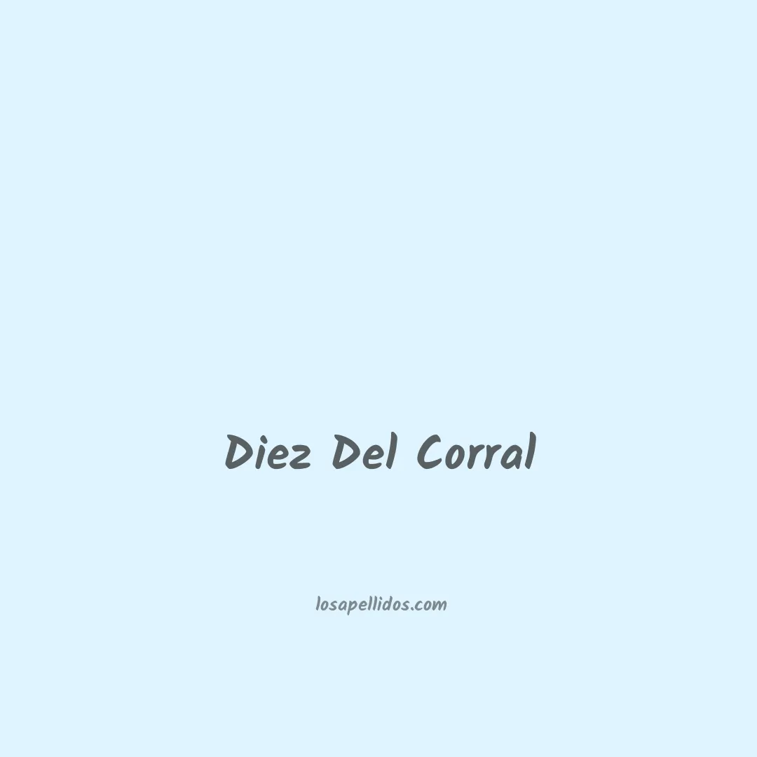 Diez del corral en chino