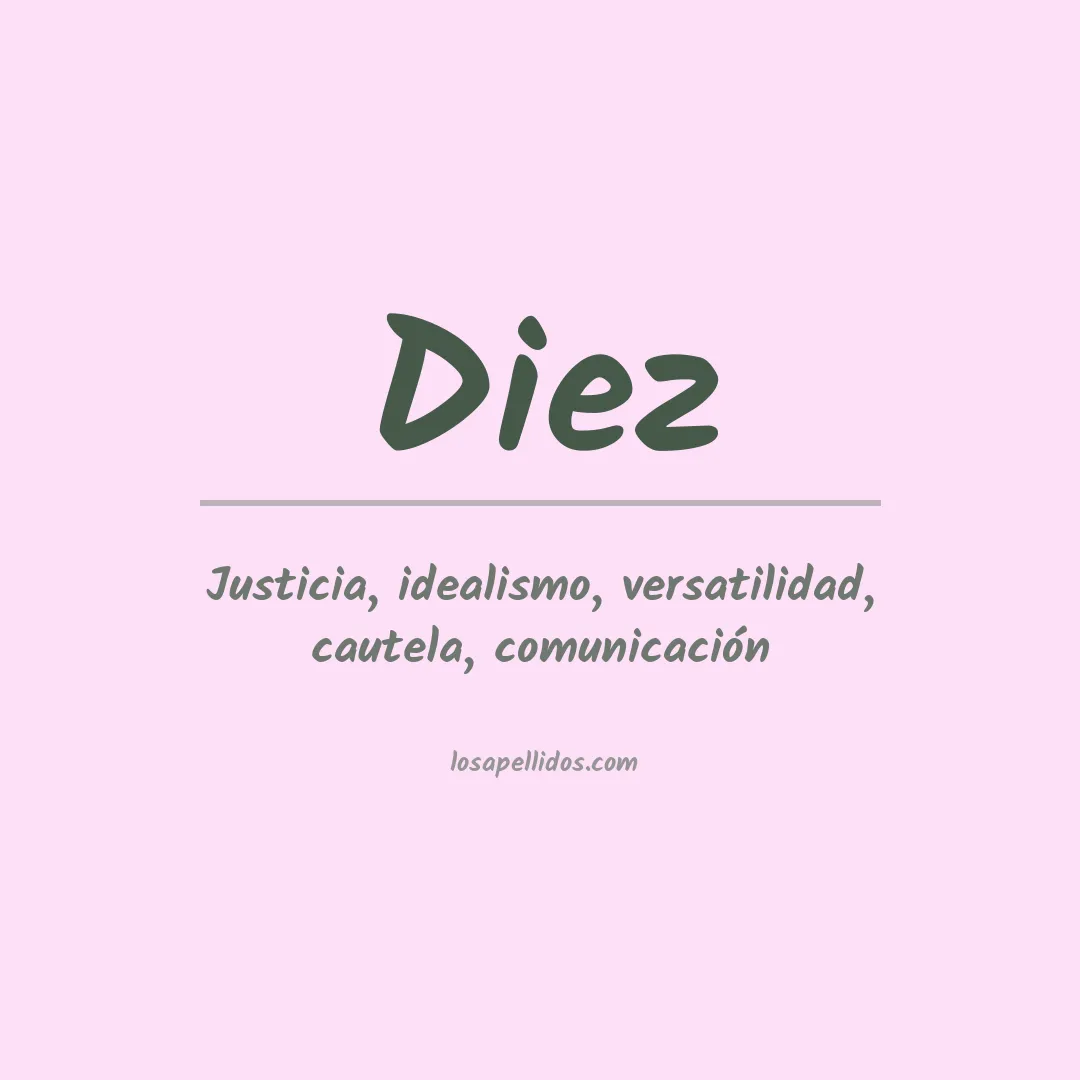 Apellido Díez