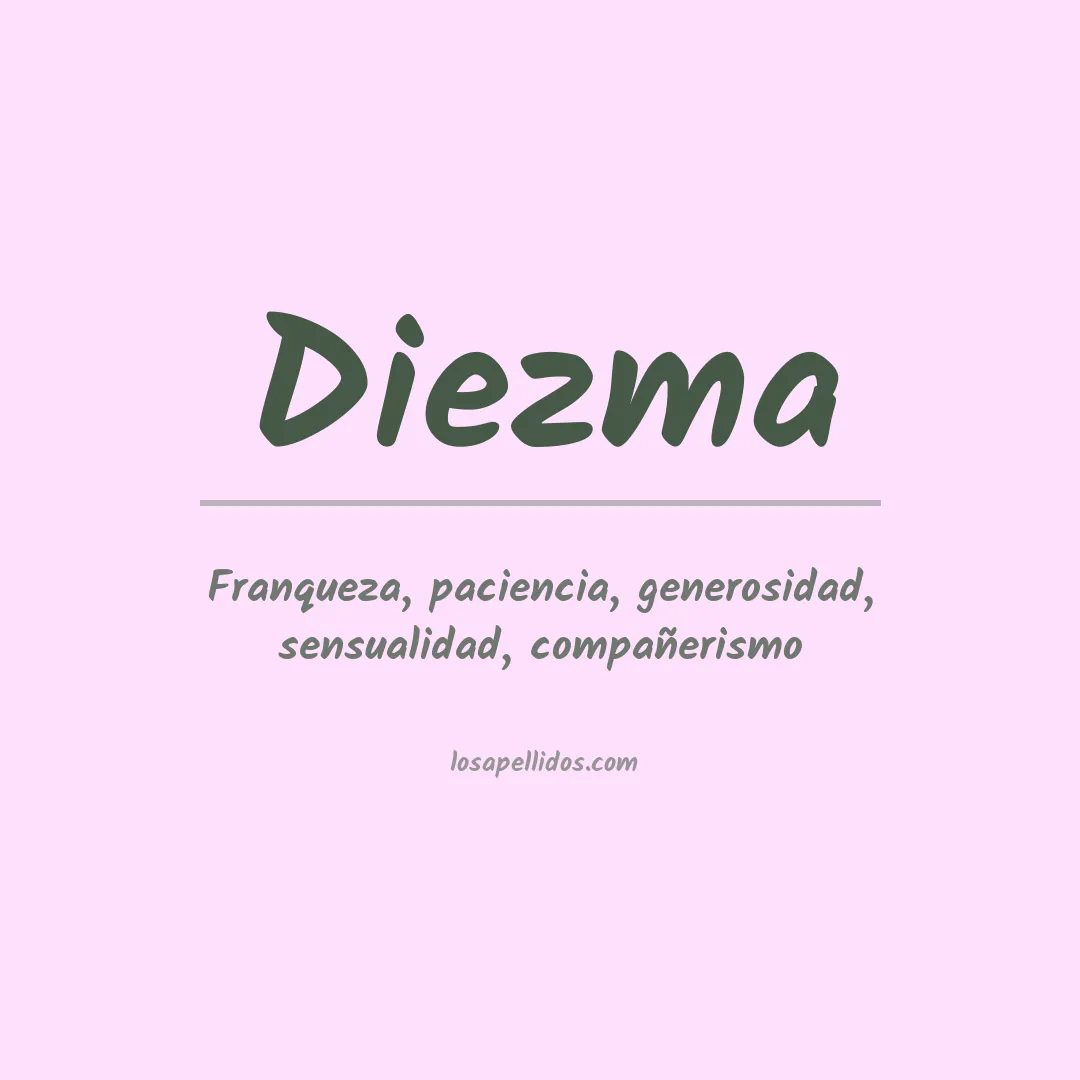 Significado del Apellido Diezma