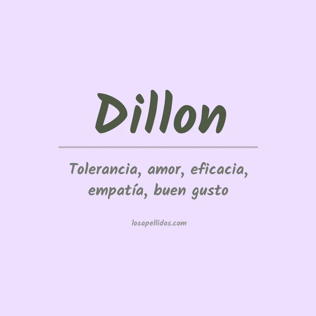 Apellido Dillon
