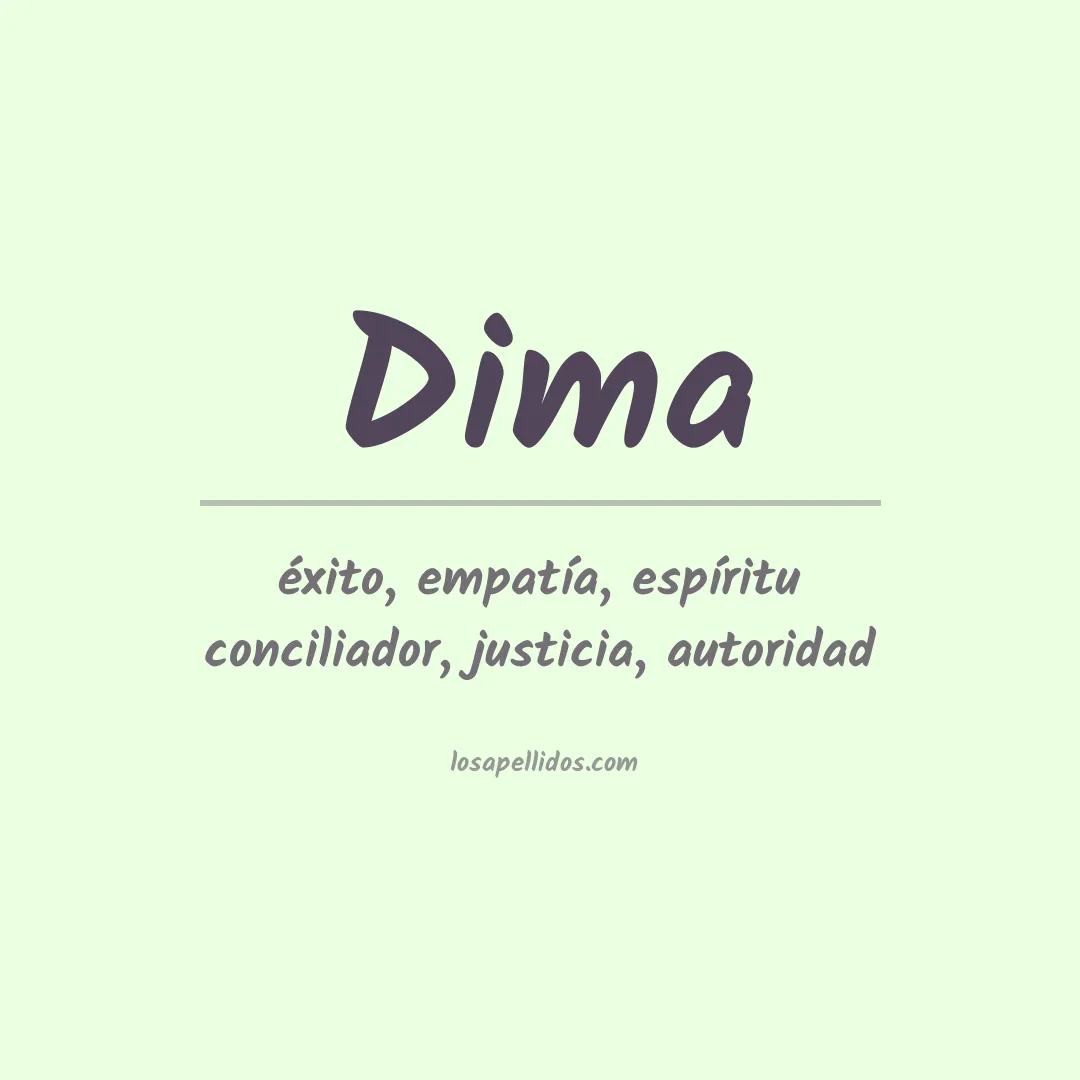 Apellido Dima