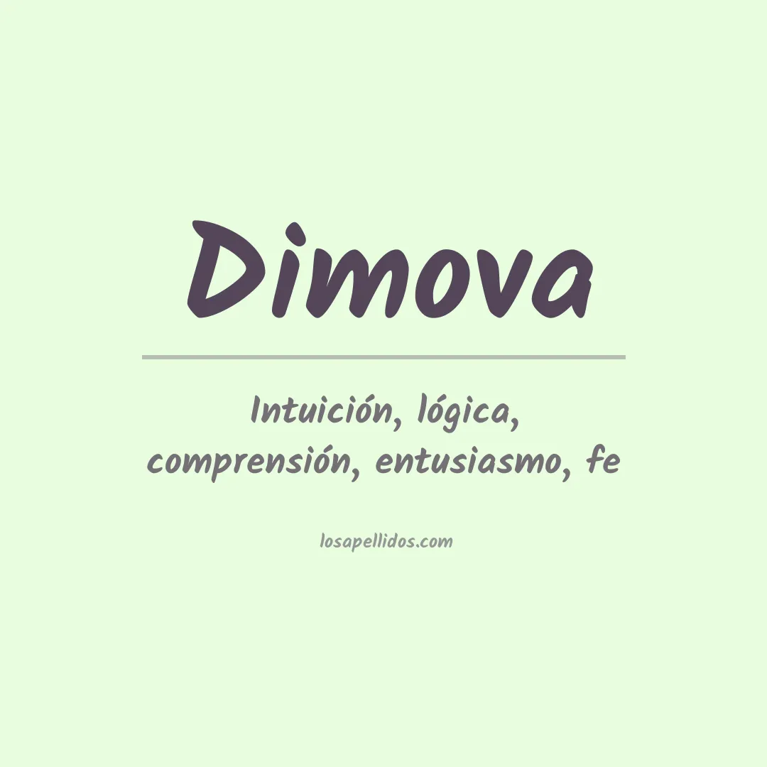 Apellido Dimova
