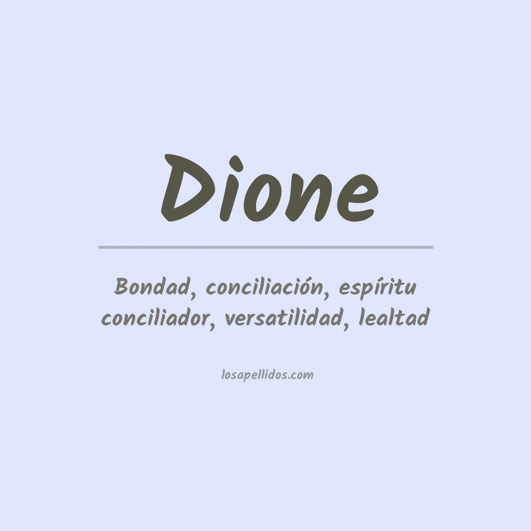 Apellido Dione