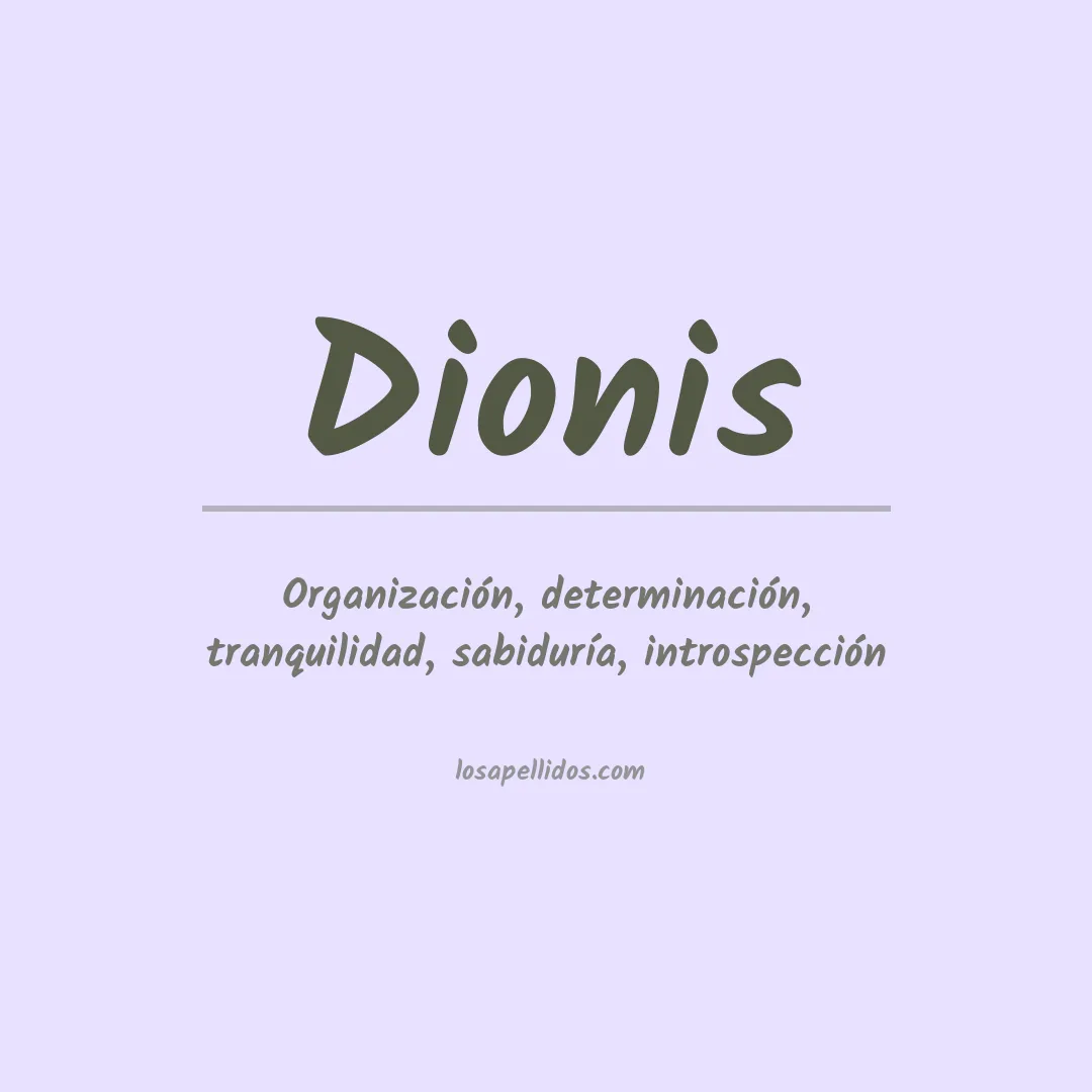 Apellido Dionis