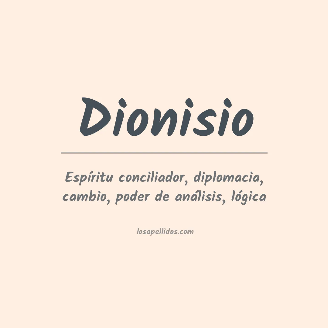 Apellido Dionisio