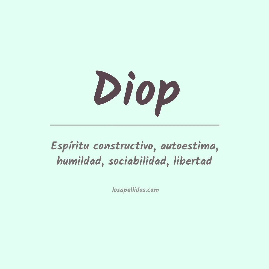 Apellido Diop