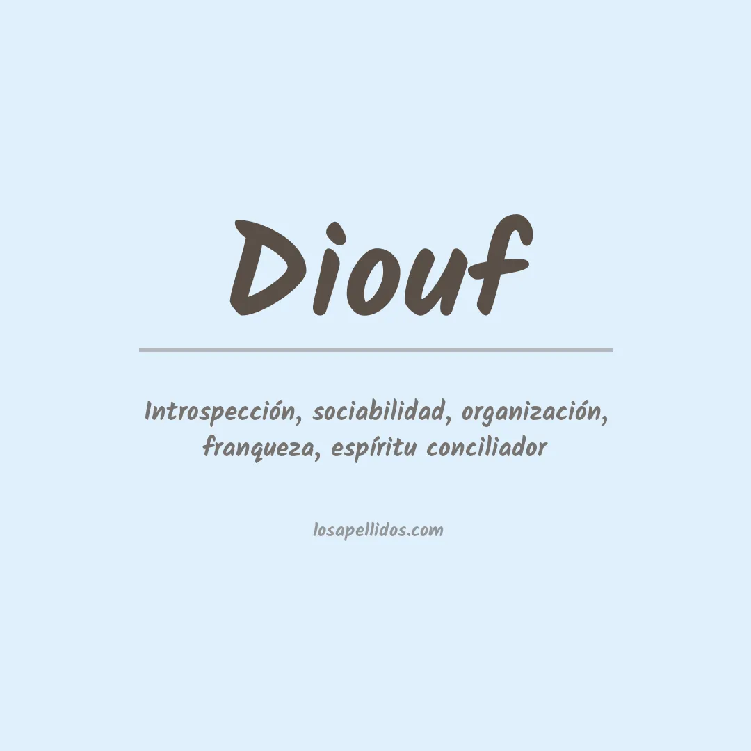 Apellido Diouf