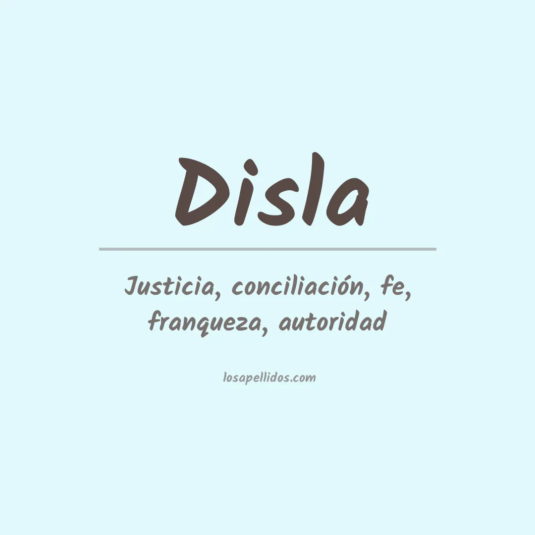 Apellido Disla
