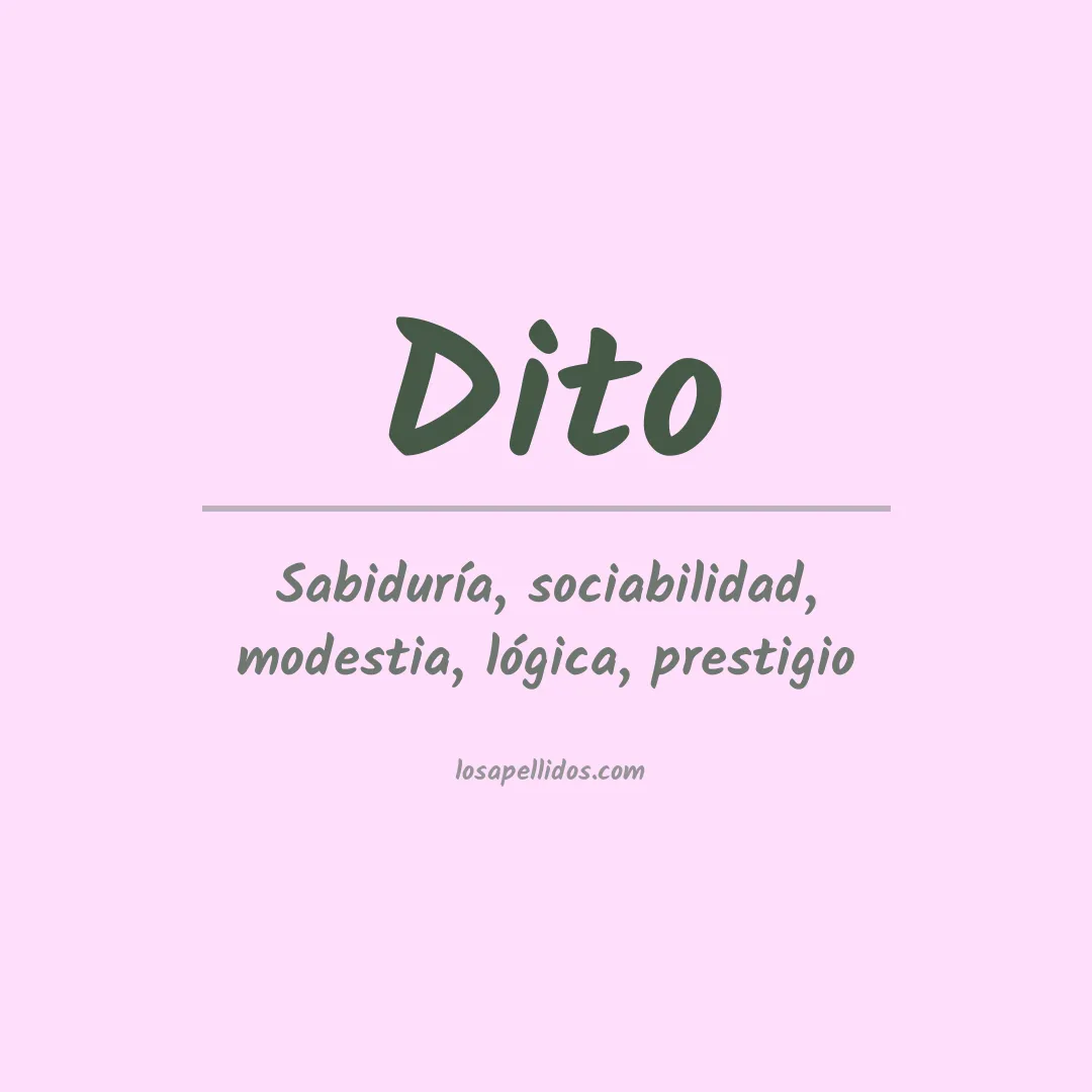 Apellido Dito