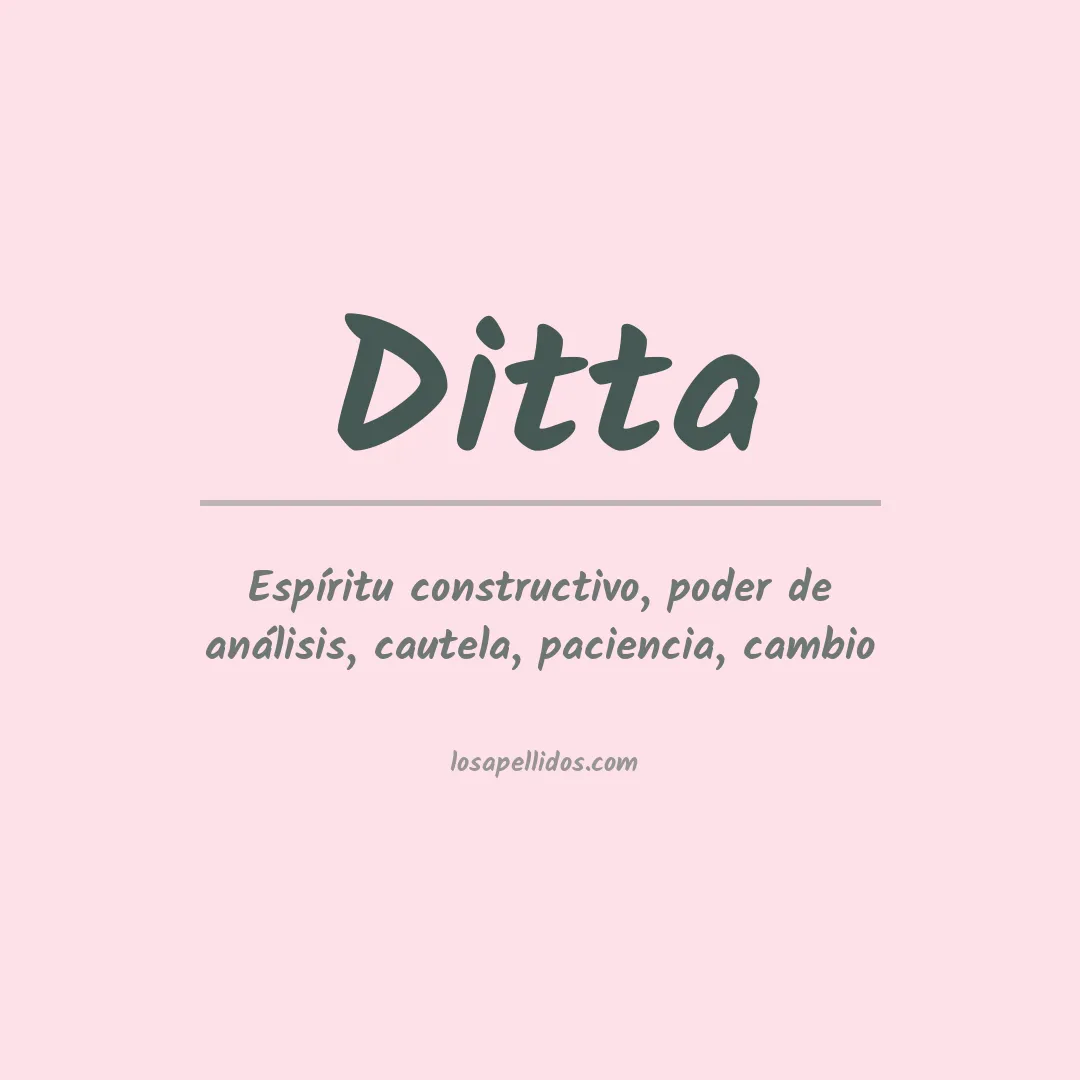 Apellido Ditta