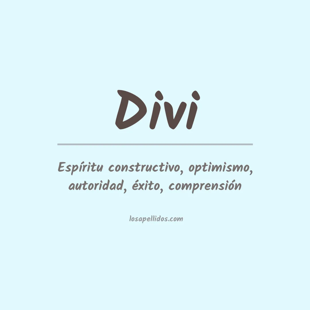 Apellido Divi