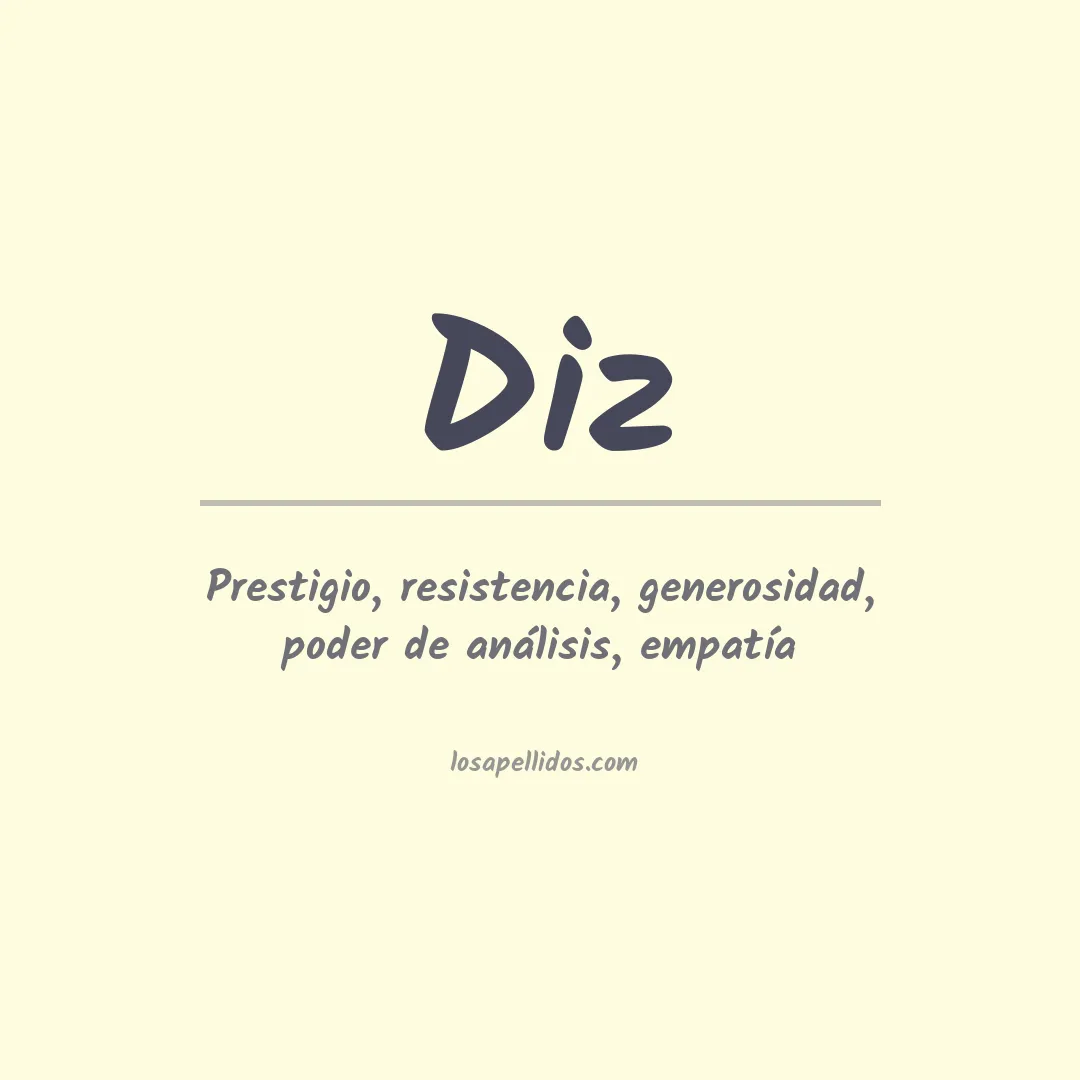 Apellido Diz