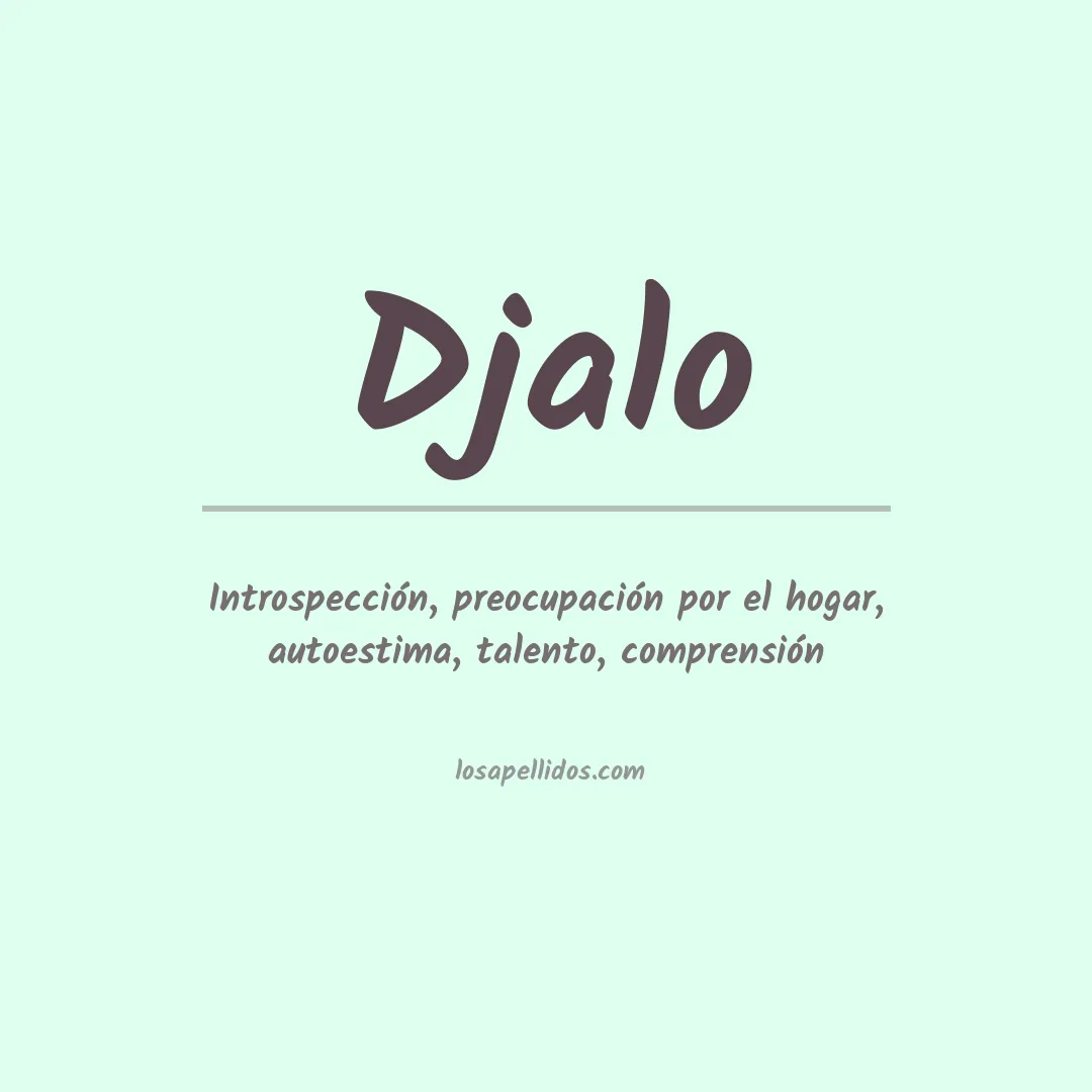 Apellido Djalo