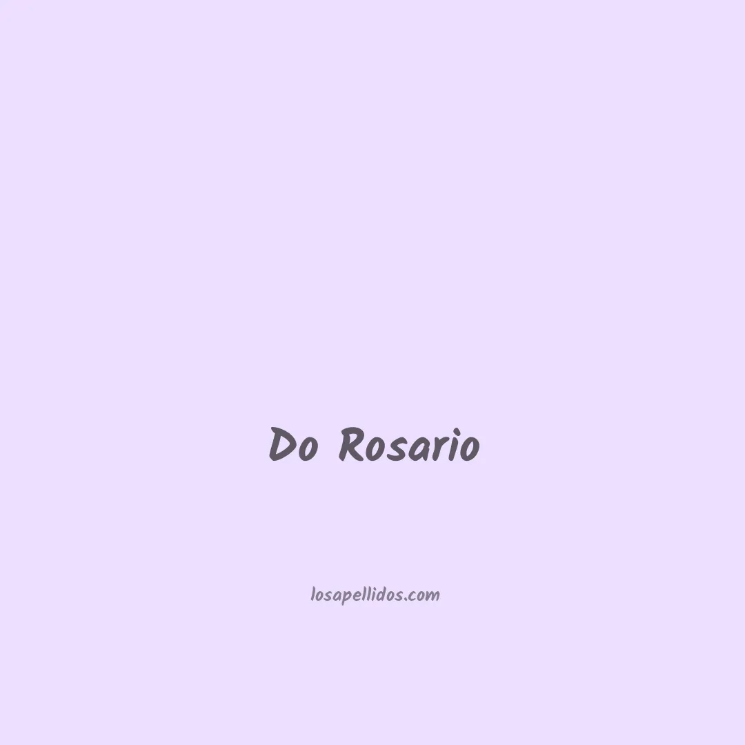 Do rosario en chino