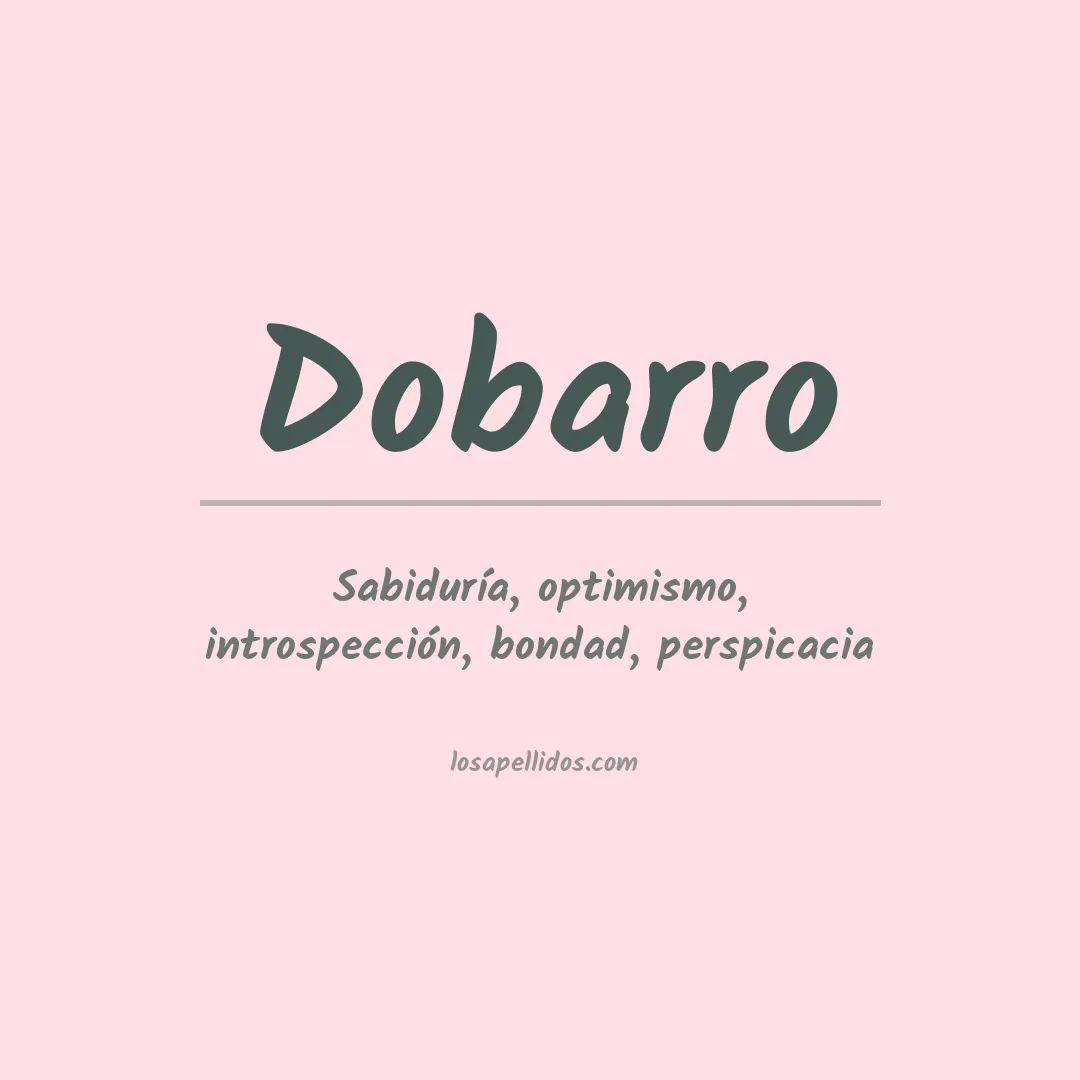 Apellido Dobarro