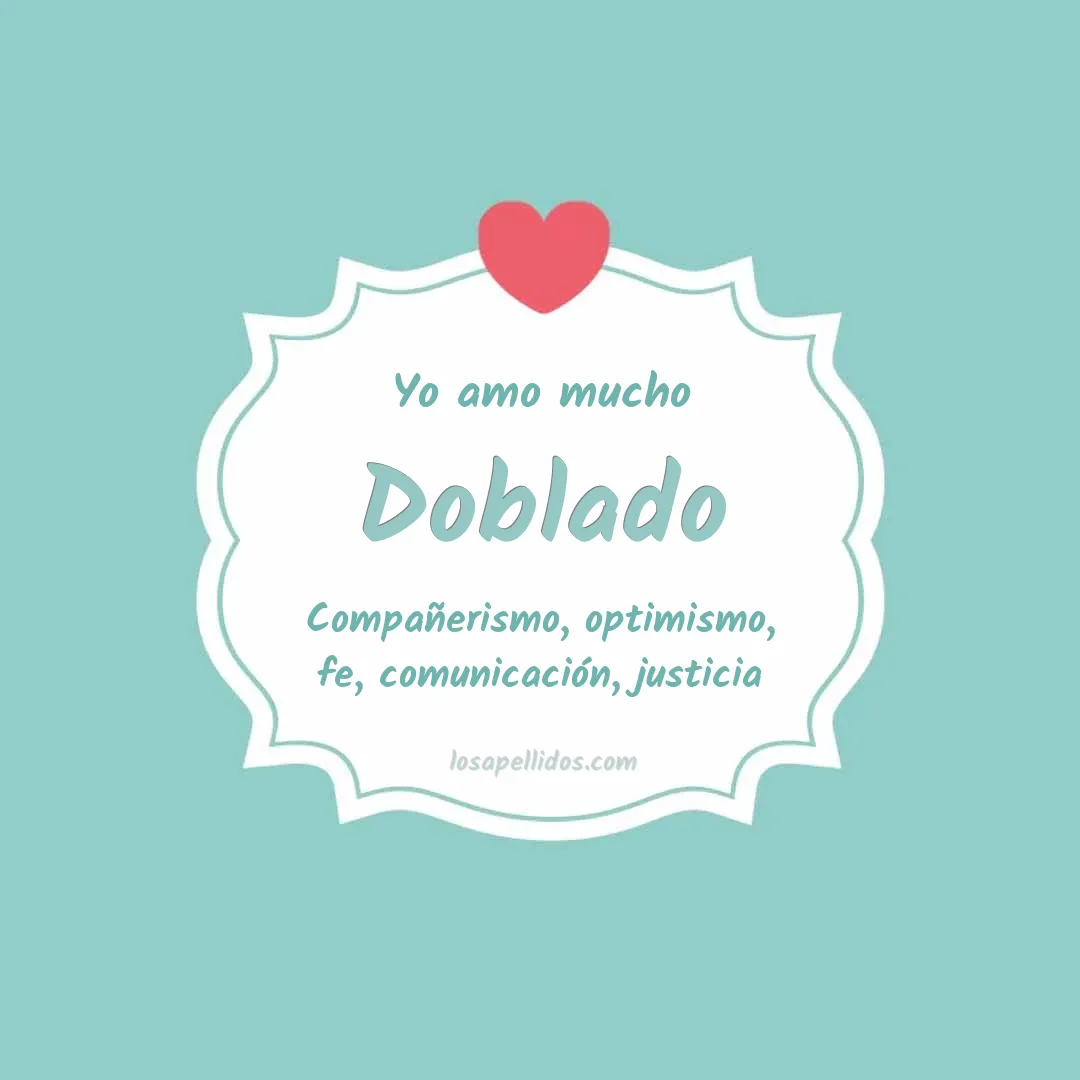 Yo amo mucho Doblado