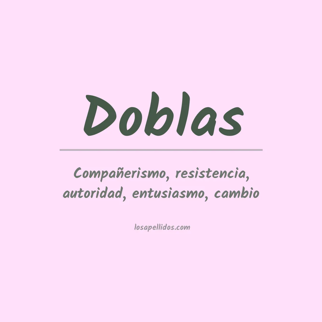 Apellido Doblas