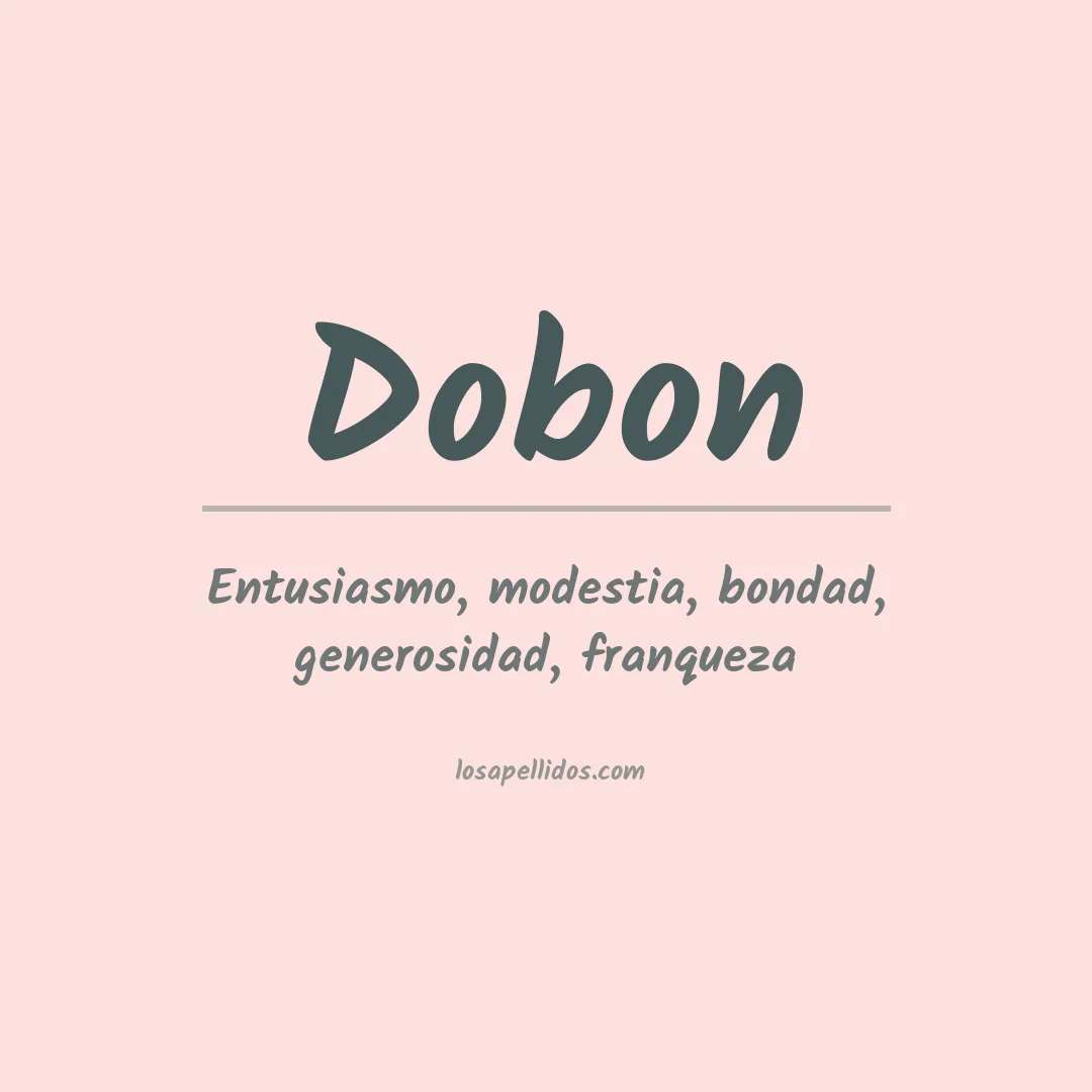 Apellido Dobon