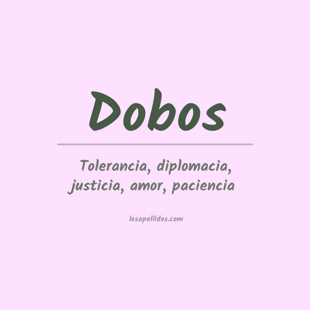 Apellido Dobos