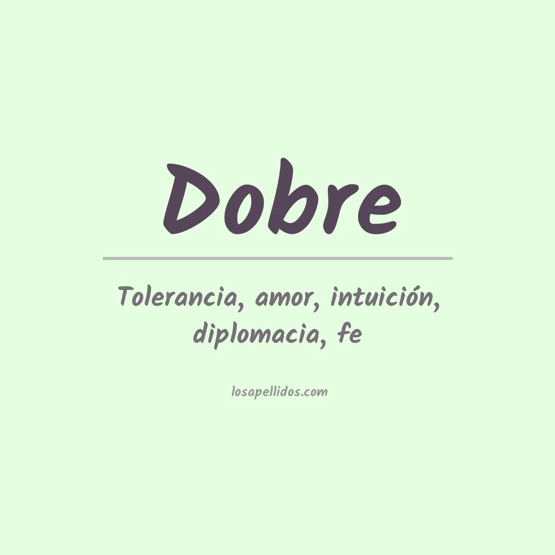 Apellido Dobre