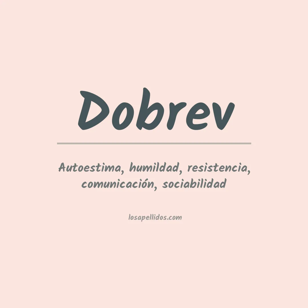 Apellido Dobrev