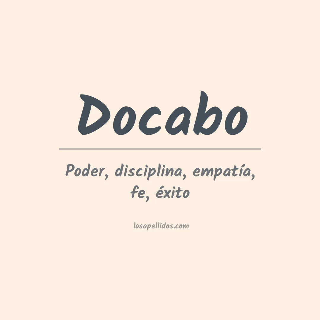Apellido Docabo