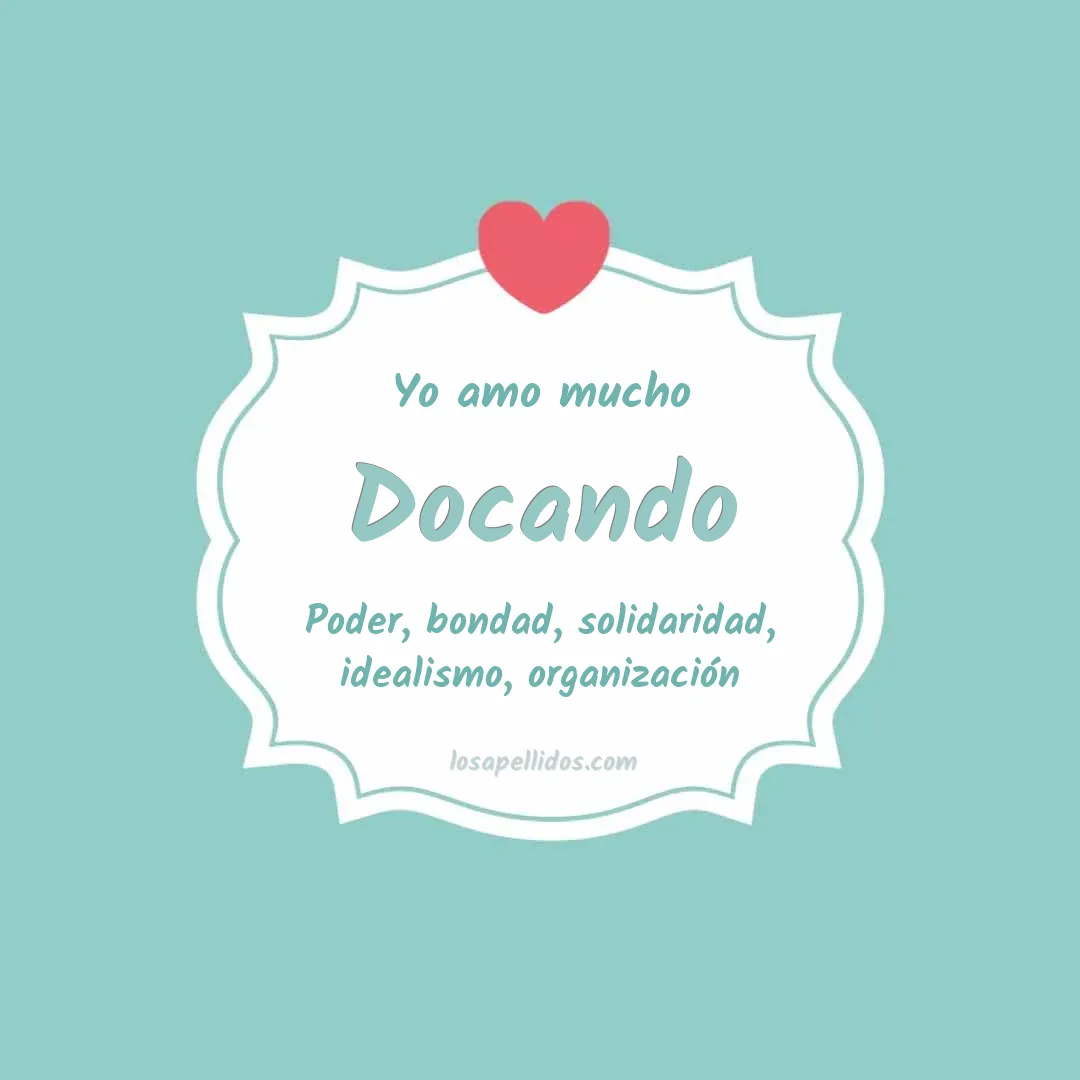 Yo amo mucho Docando