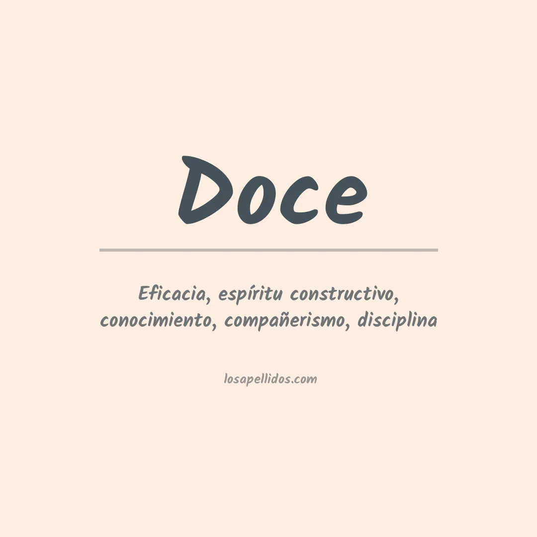 Apellido Doce