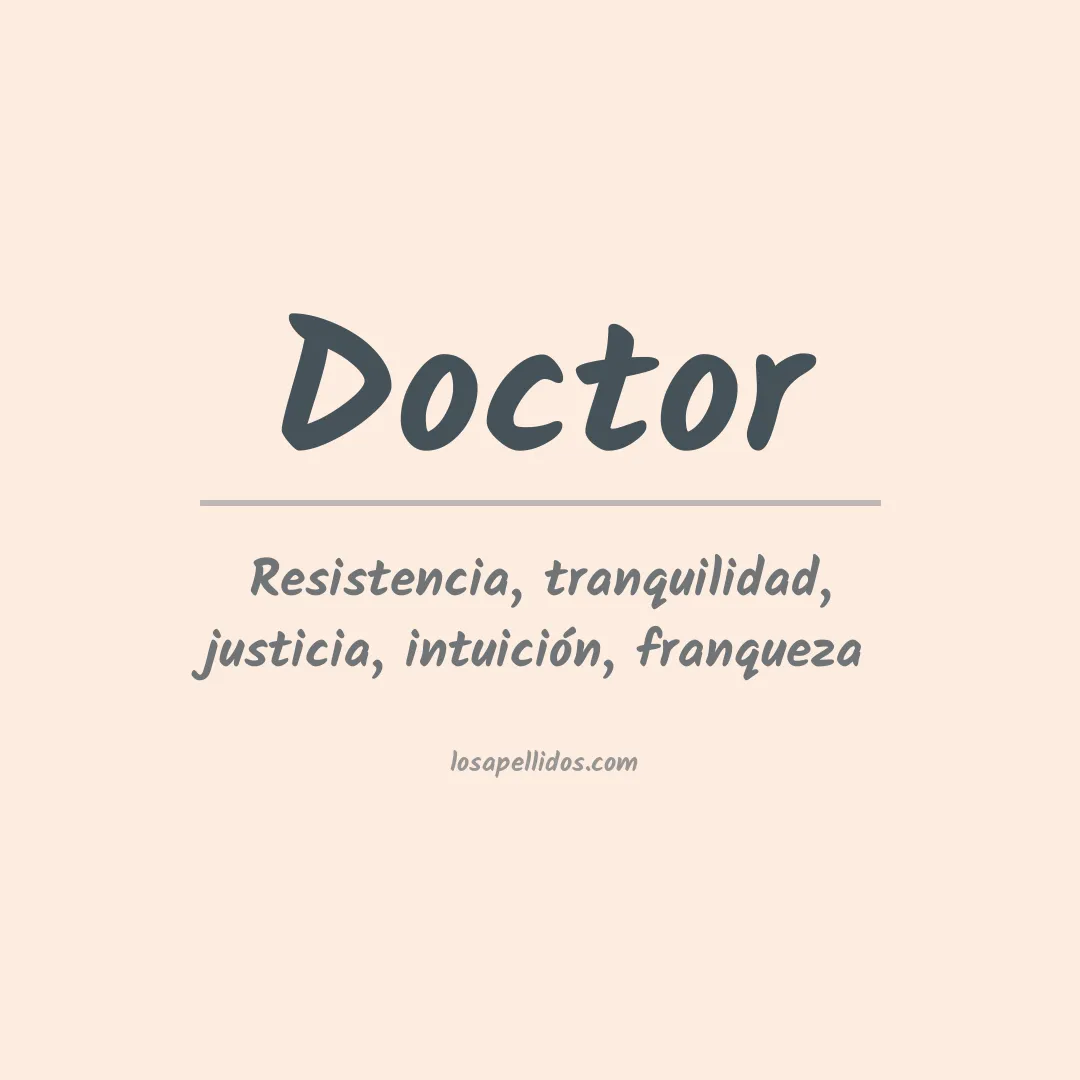 Apellido Doctor