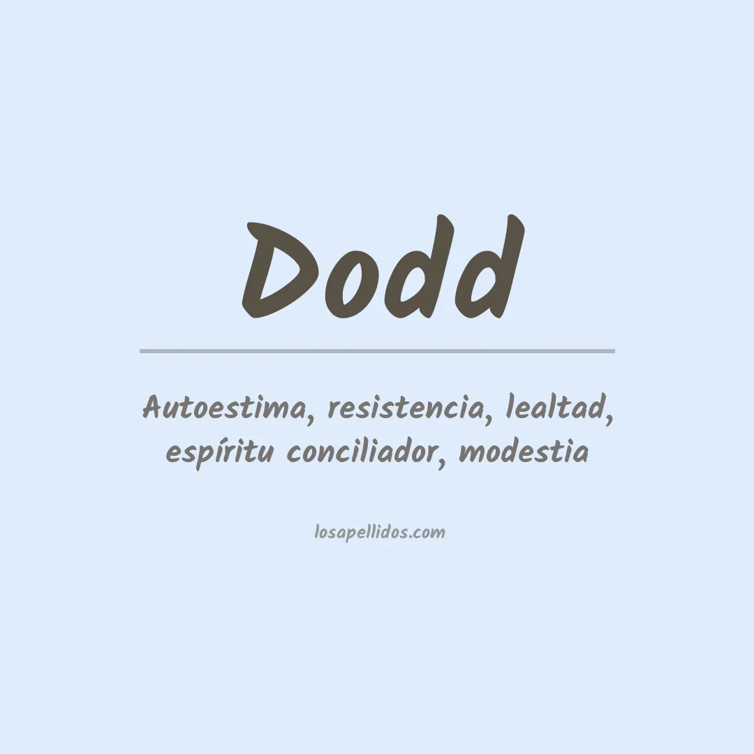 Apellido Dodd