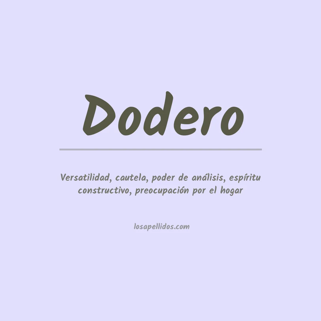 Apellido Dodero