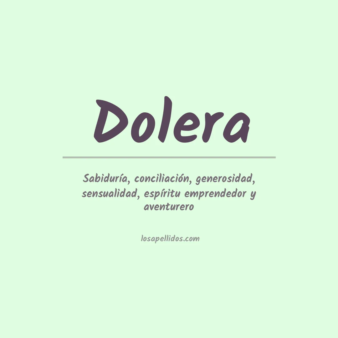 Apellido Dolera