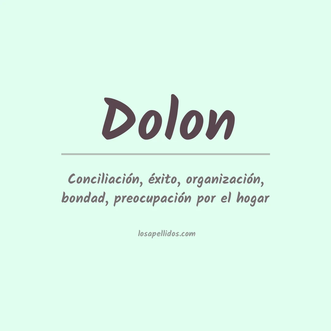 Apellido Dolon