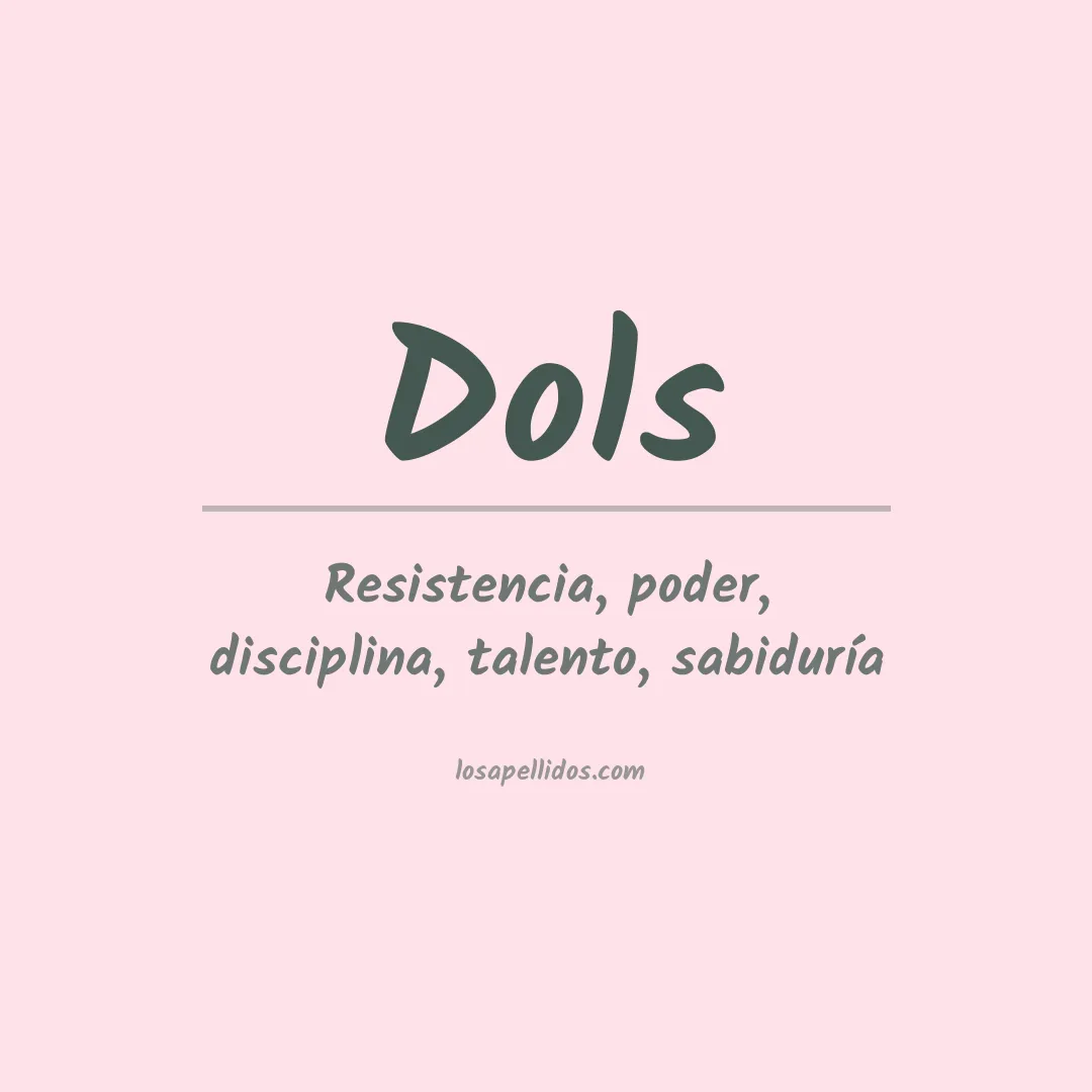 Apellido Dols