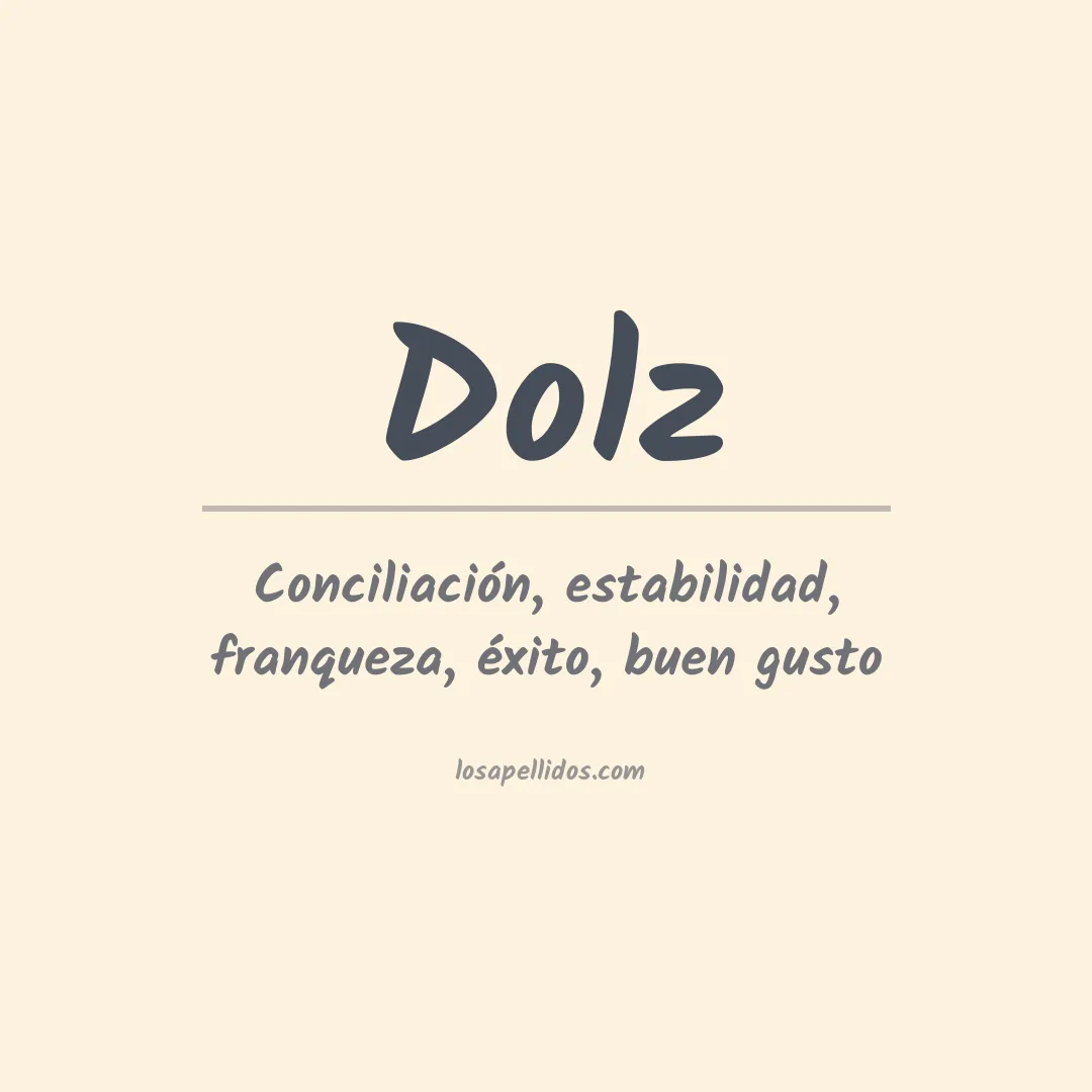 Apellido Dolz