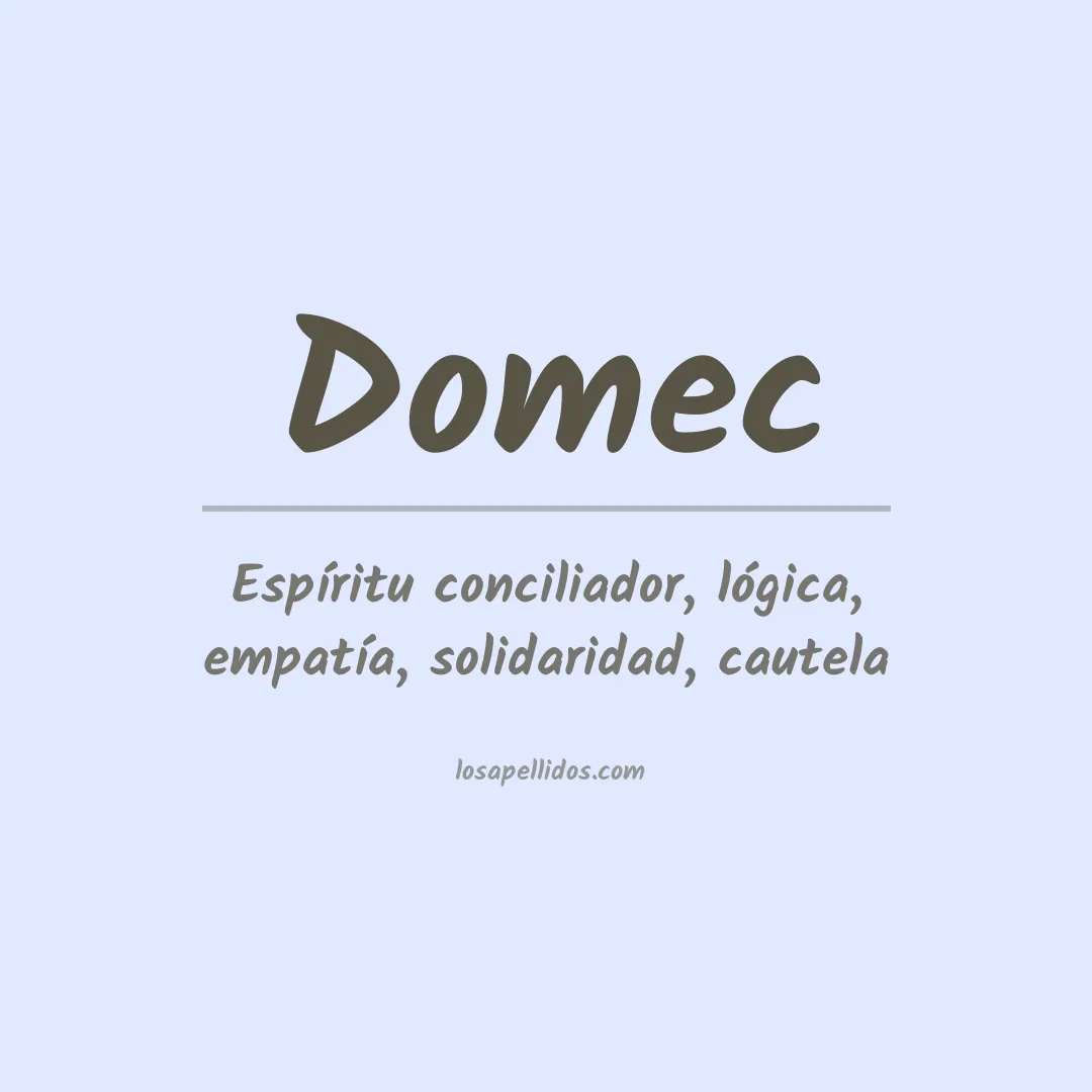 Apellido Domec
