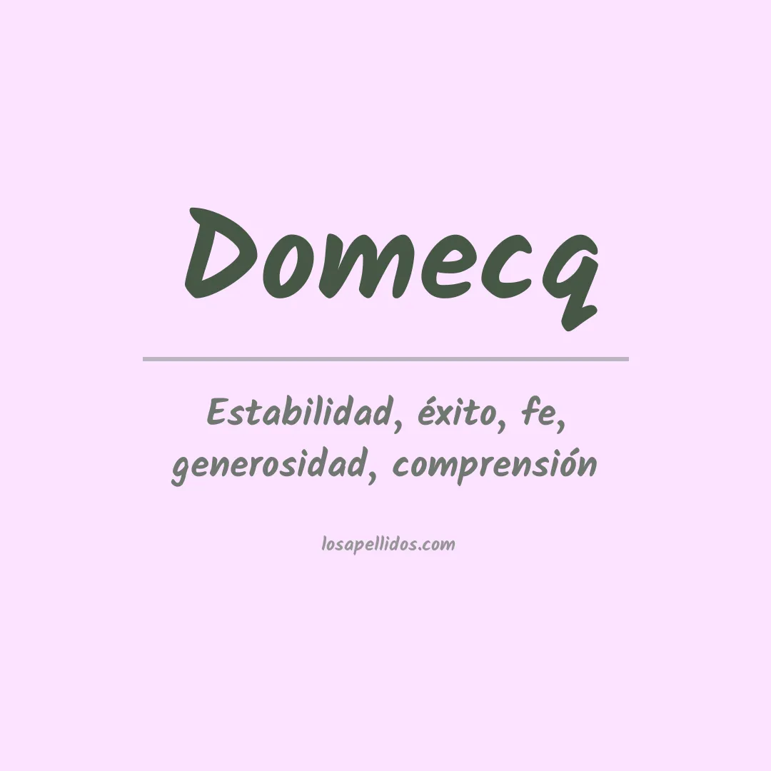 Apellido Domecq