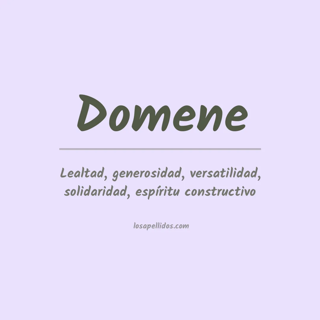 Apellido Domene