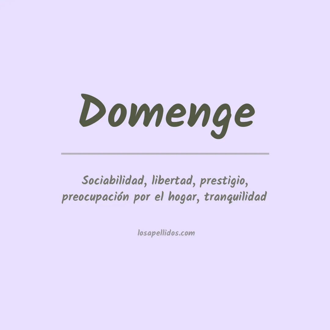 Apellido Domenge