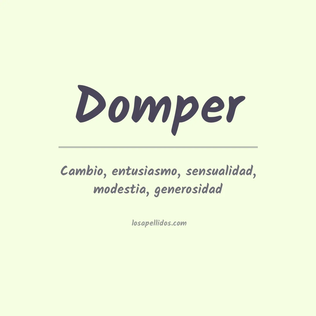 Apellido Domper