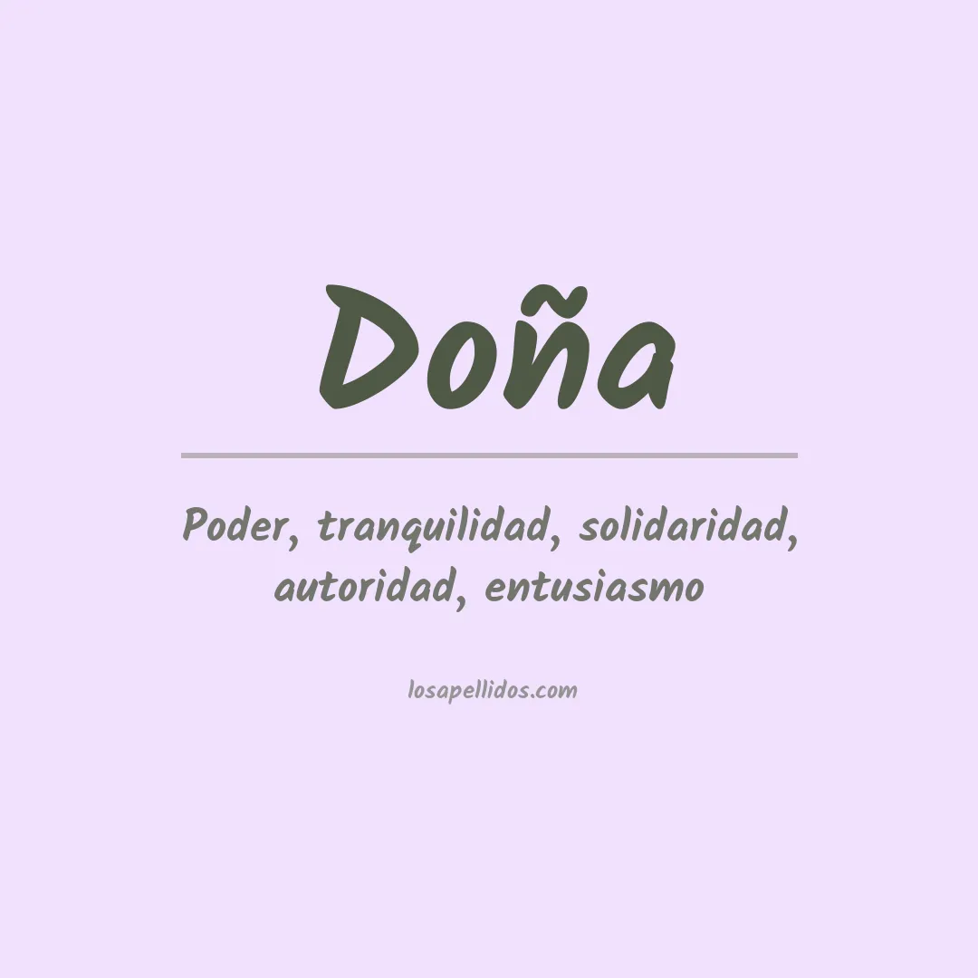 Apellido Doña