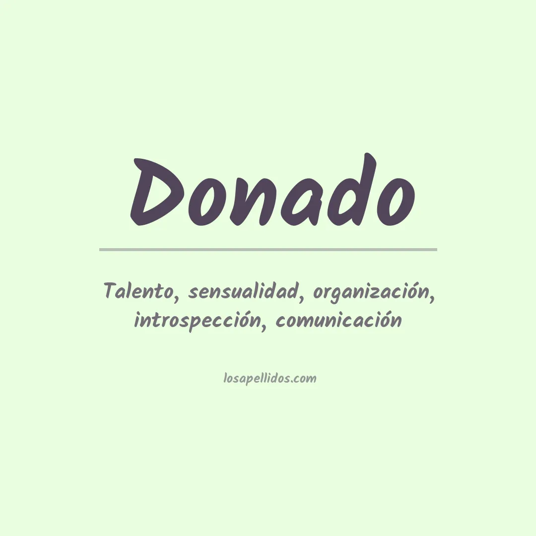 Apellido Donado