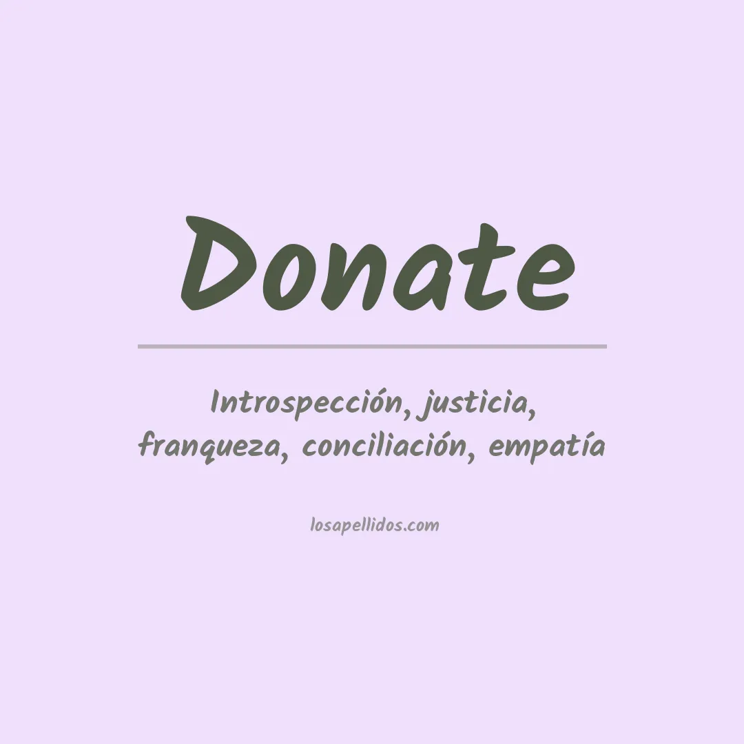 Apellido Donate