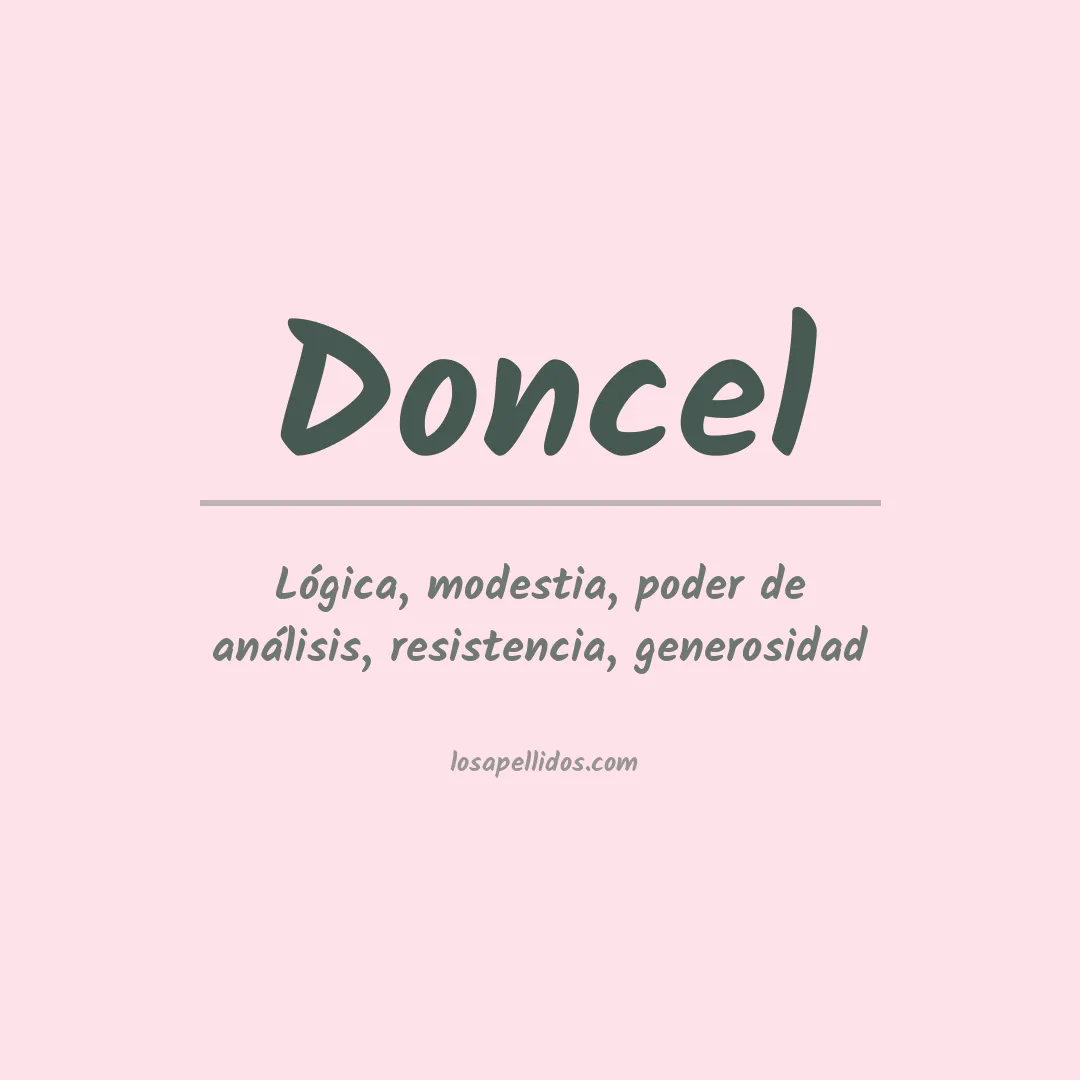 Apellido Doncel