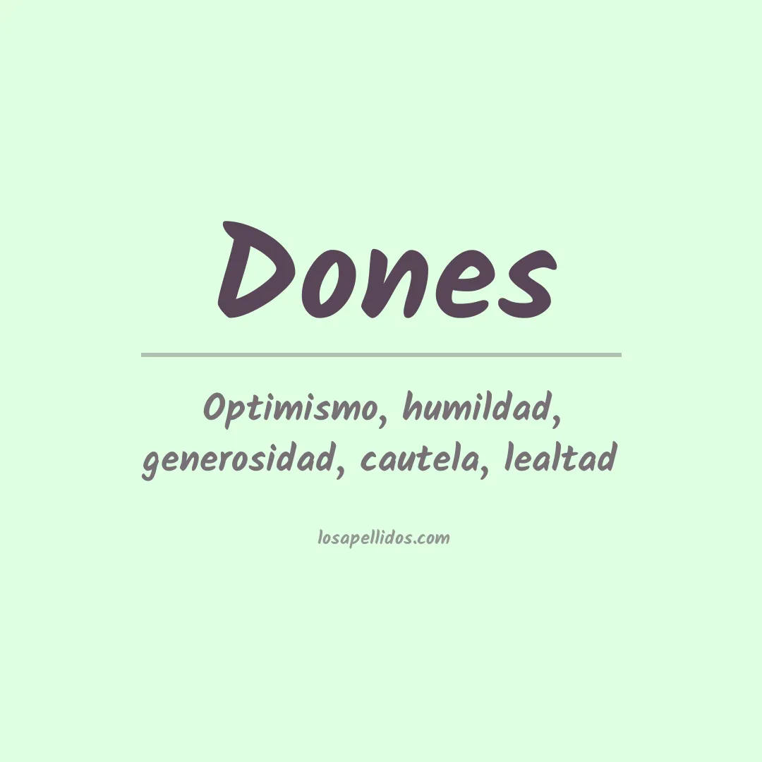 Apellido Dones