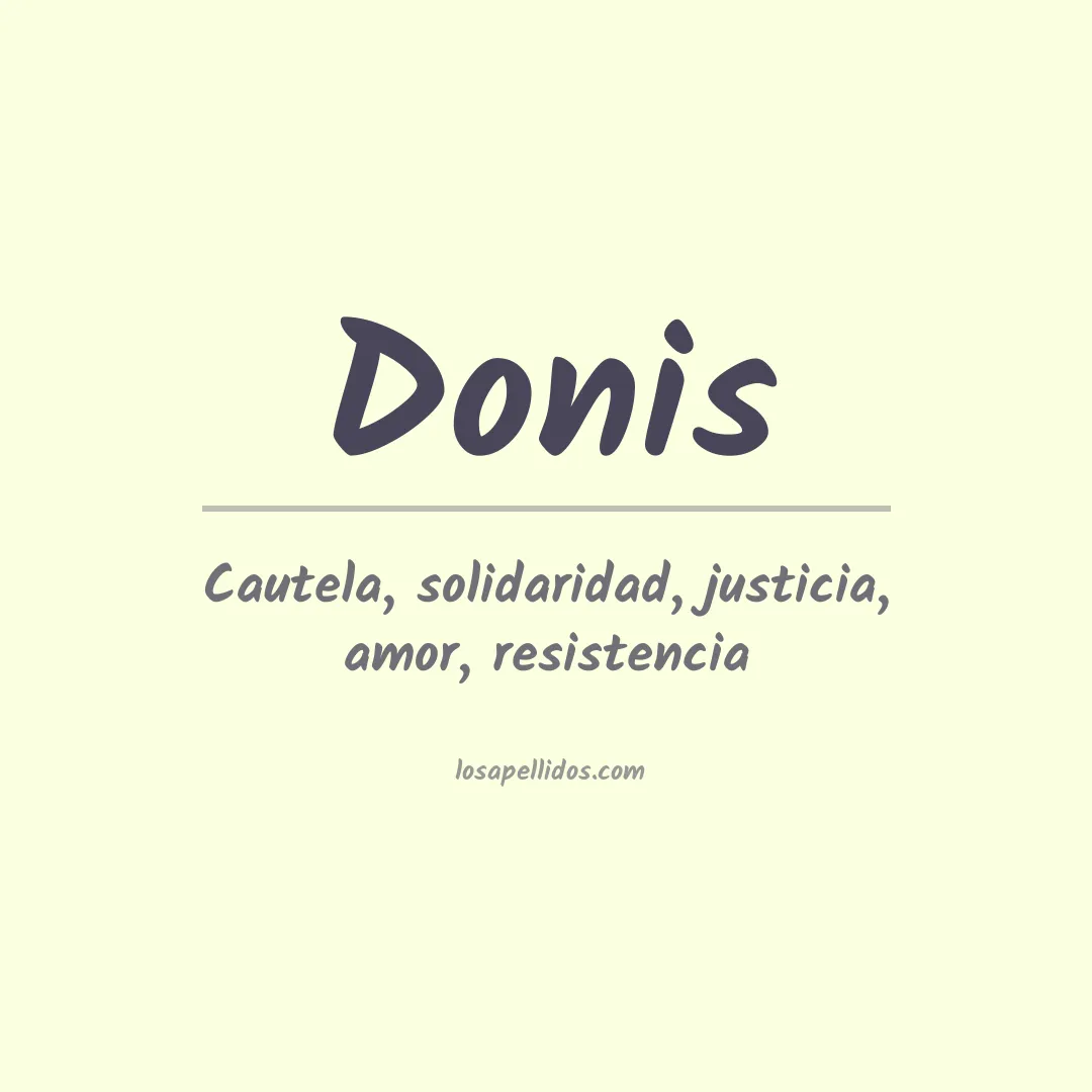 Apellido Donis