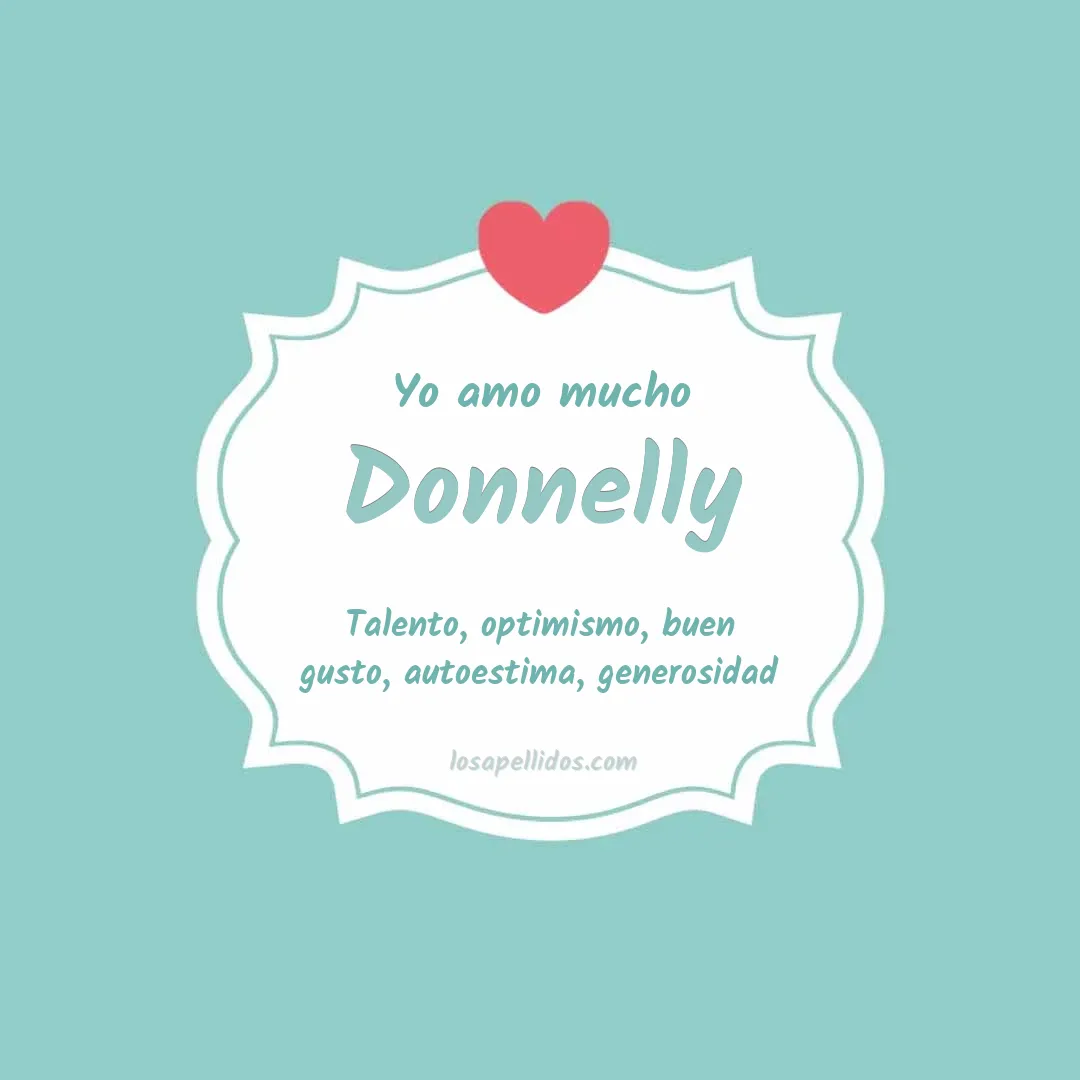 Yo amo mucho Donnelly
