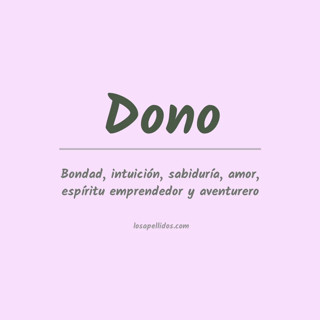 Apellido Dono