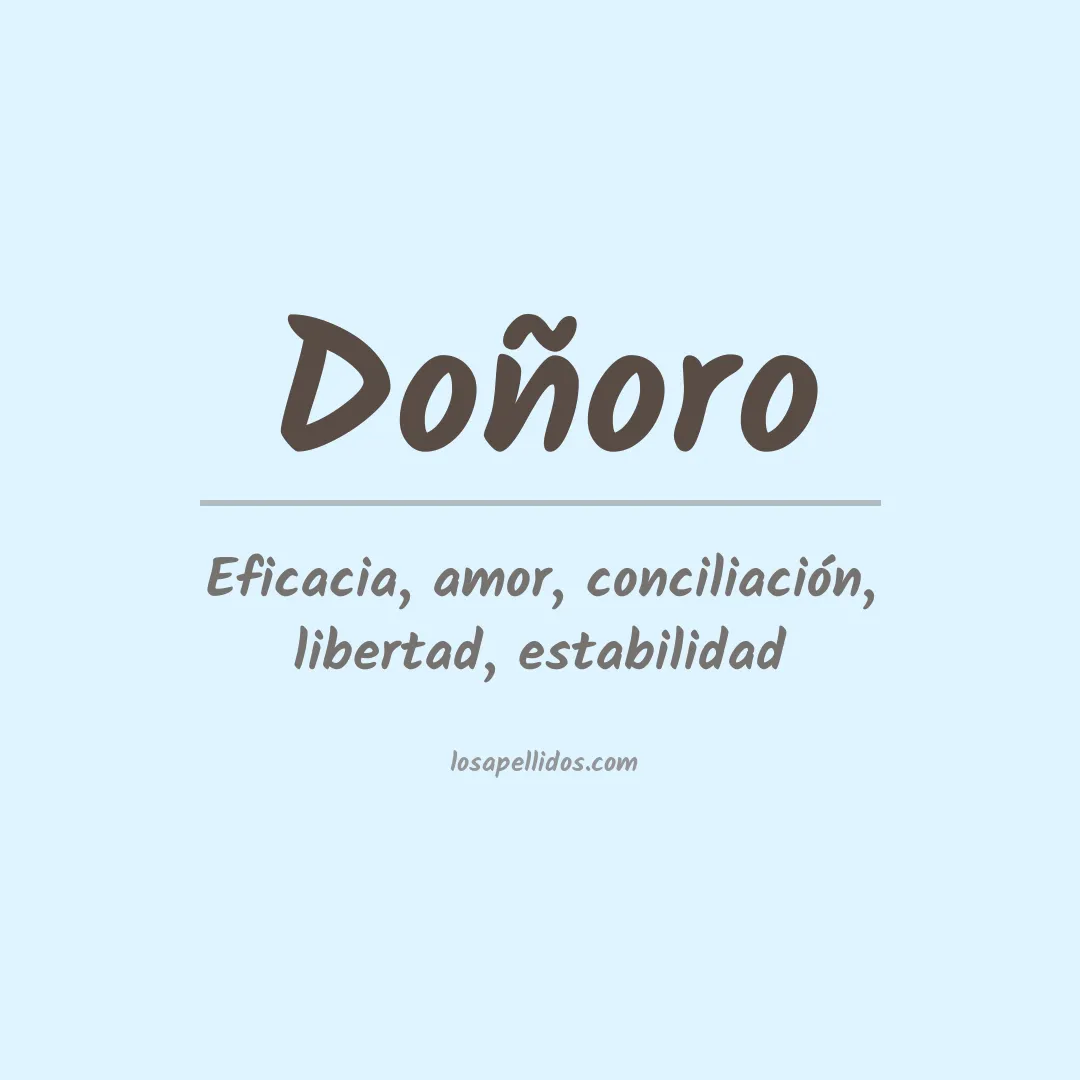 Apellido Doñoro