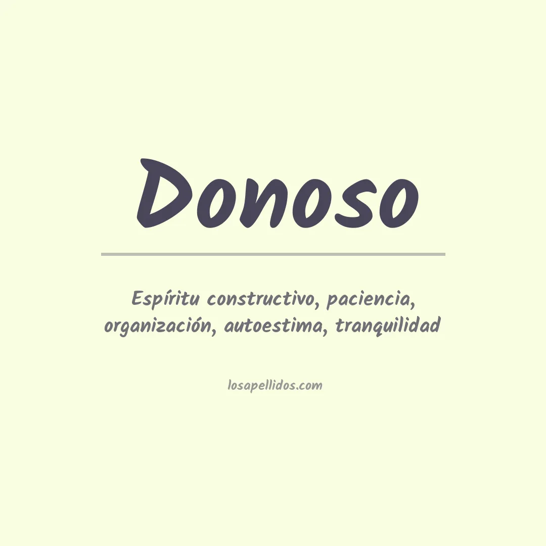 Apellido Donoso